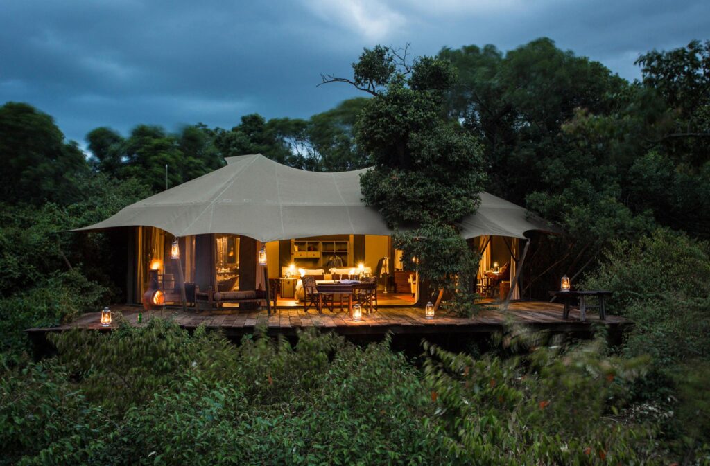 Tented safari camp in the Masai Mara