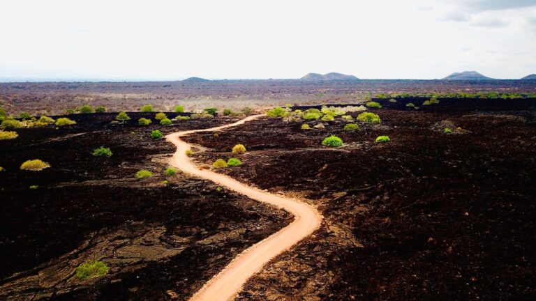 Shetani Lava, also known as Devil's Lava, Tsavo West National Park